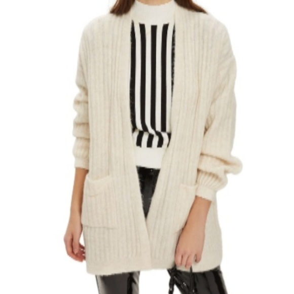 Topshop Wide Rib Oversized Cardigan - Picture 1 of 4